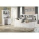 Meghan White Twin Lounge Bookcase Storage Bed