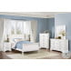 Mayville White Youth Sleigh Bedroom Set | HomeGalleryStores.com | 2147TW-1