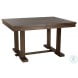 Wieland Light Rustic Brown Extendable Dining Room Set