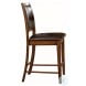 Verona Wire Brushed Amber Extendable Counter Height Dining Room Set