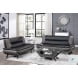 Veloce Black and Gray Living Room Set