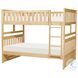 Bartly Natural Pine Full Over Full Bunk Bed