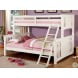Spring Creek White Twin Extra Large Twin Over Queen Bunk Bed