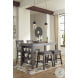 Caitbrook Gray Rectangular Counter Height Dining Table ...