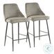 Marcel Grey Counter Height Stool Set Of 2