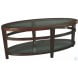 Urbana Dark Merlot Oval Cocktail Table from Hammary | HomeGalleryStore ...