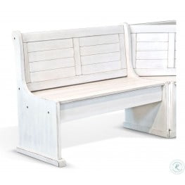 Bayside White Small Bench