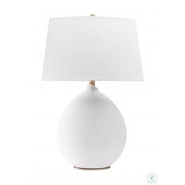 Utopia White 1 Light Table Lamp