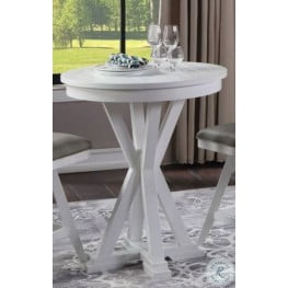 Bianca White Counter Height Pub Table