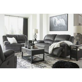 Clonmel Charcoal 2 Seat Power Reclining Living Room Set