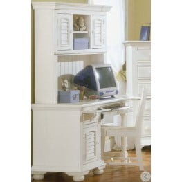 Cottage Traditions White Youth Computer Desk Set