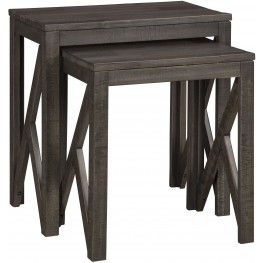 Emerdale Gray Accent Table Set of 2