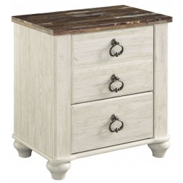 Willowton Two-tone 2 Drawer Nightstand