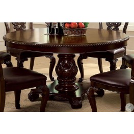 Bellagio Brown Cherry Round Pedestal Dining Table