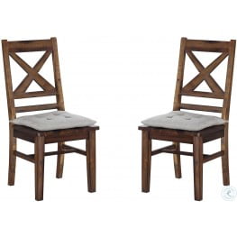 Fresno Rustic Medium Dining Chair Set of 2