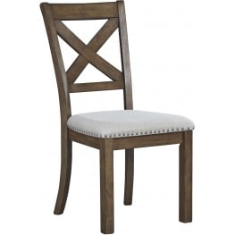 Moriville Beige Upholstered Side Chair Set of 2