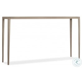 Venetian White Marble And Champagne Gold Console Table