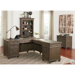Carson Weathered Dove Home Office Set