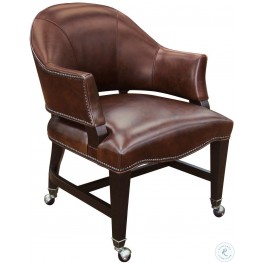 Joker Brown Leather Game Chair