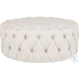 Charlene Taupe Tufted Cocktail Ottoman