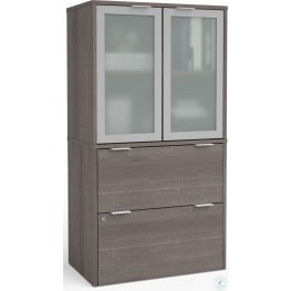 I3 Plus Bark Gray Lateral File with Storage Cabinet