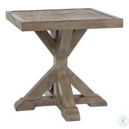 Beachcroft Beige Square Outdoor End Table