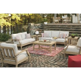 Clare View Beige Outdoor Living Room Set with Cushion