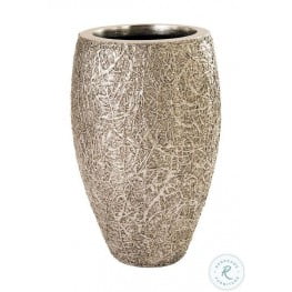 String Theory Silver Leaf Small Planter