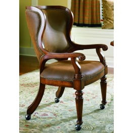 Waverly Place Cherry Tall Back Castered Game Chair