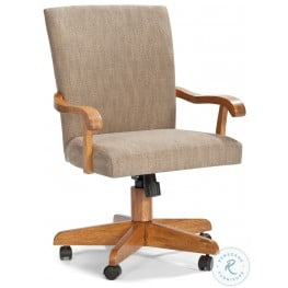 Classic Oak Chestnut Tilt Swivel Game Chair