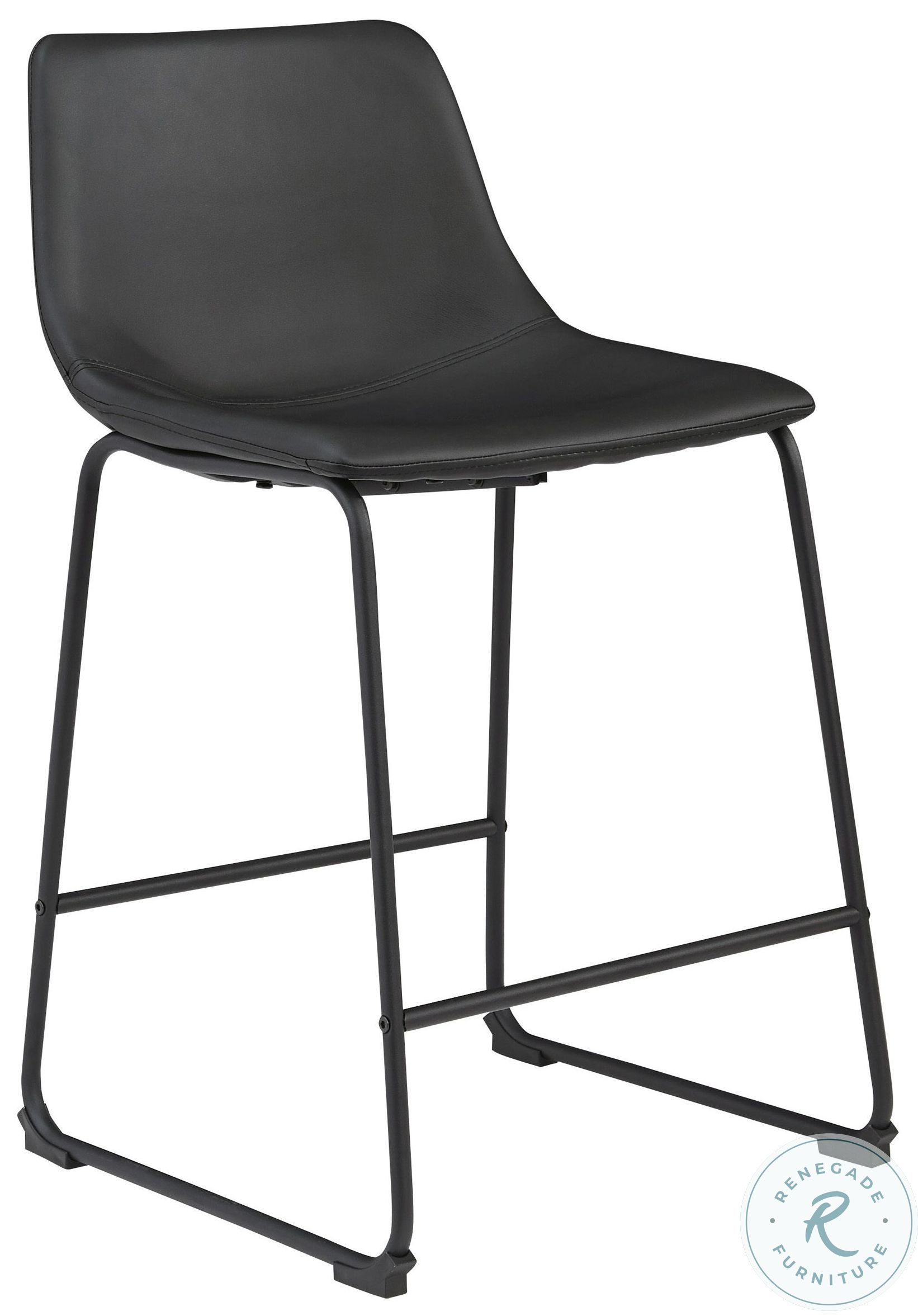 Centiar Black Counter Height Bar Stool Set Of 2
