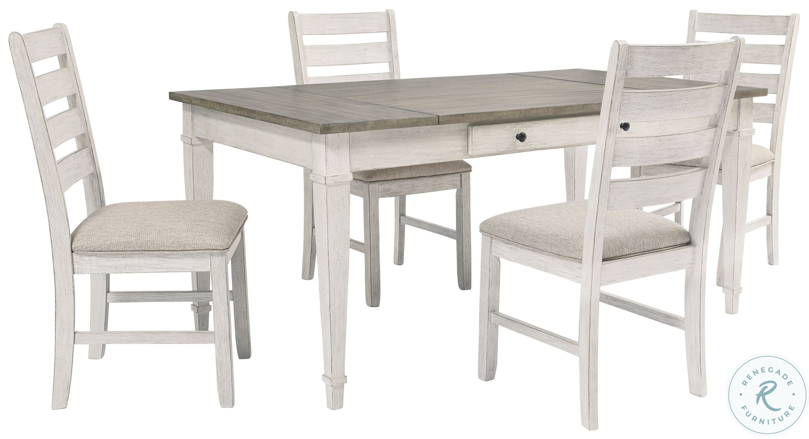 Skempton White And Light Brown Dining Chair Set Of 2