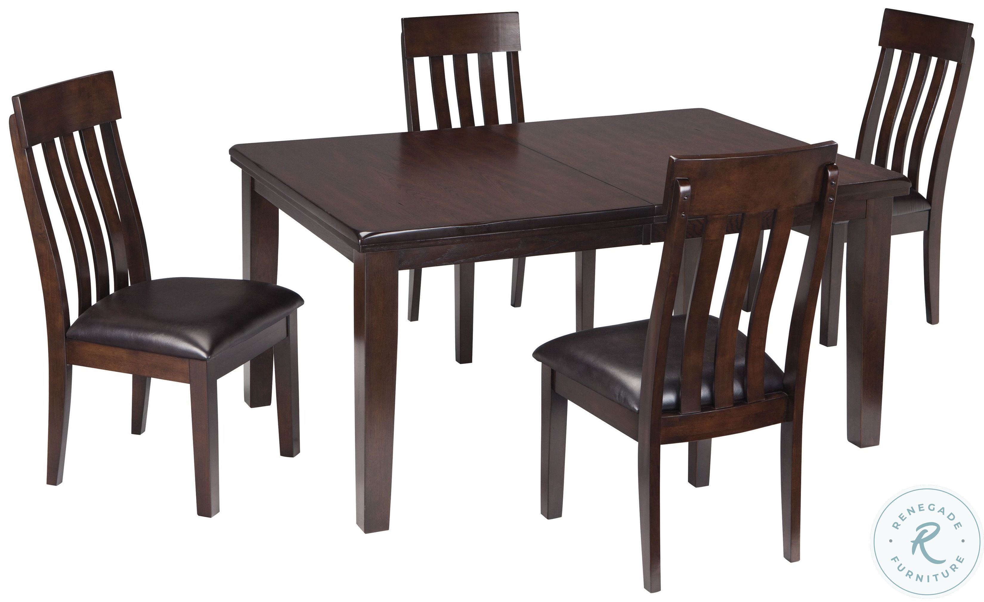 Haddigan Dark Brown Rectangular Extendable Dining Table