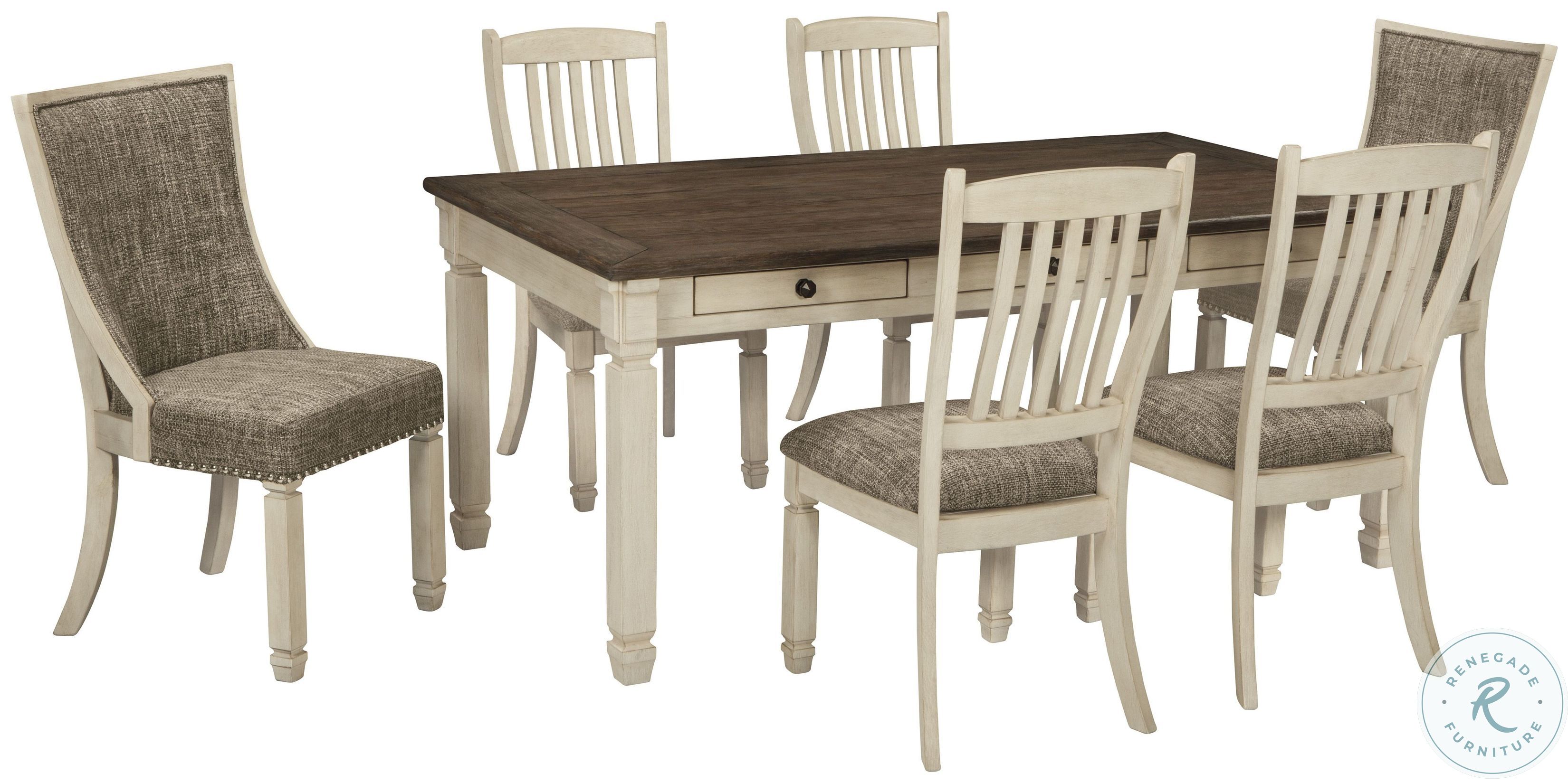 Bolanburg Two Tone Dining Upholstered Side Chair Set of 2