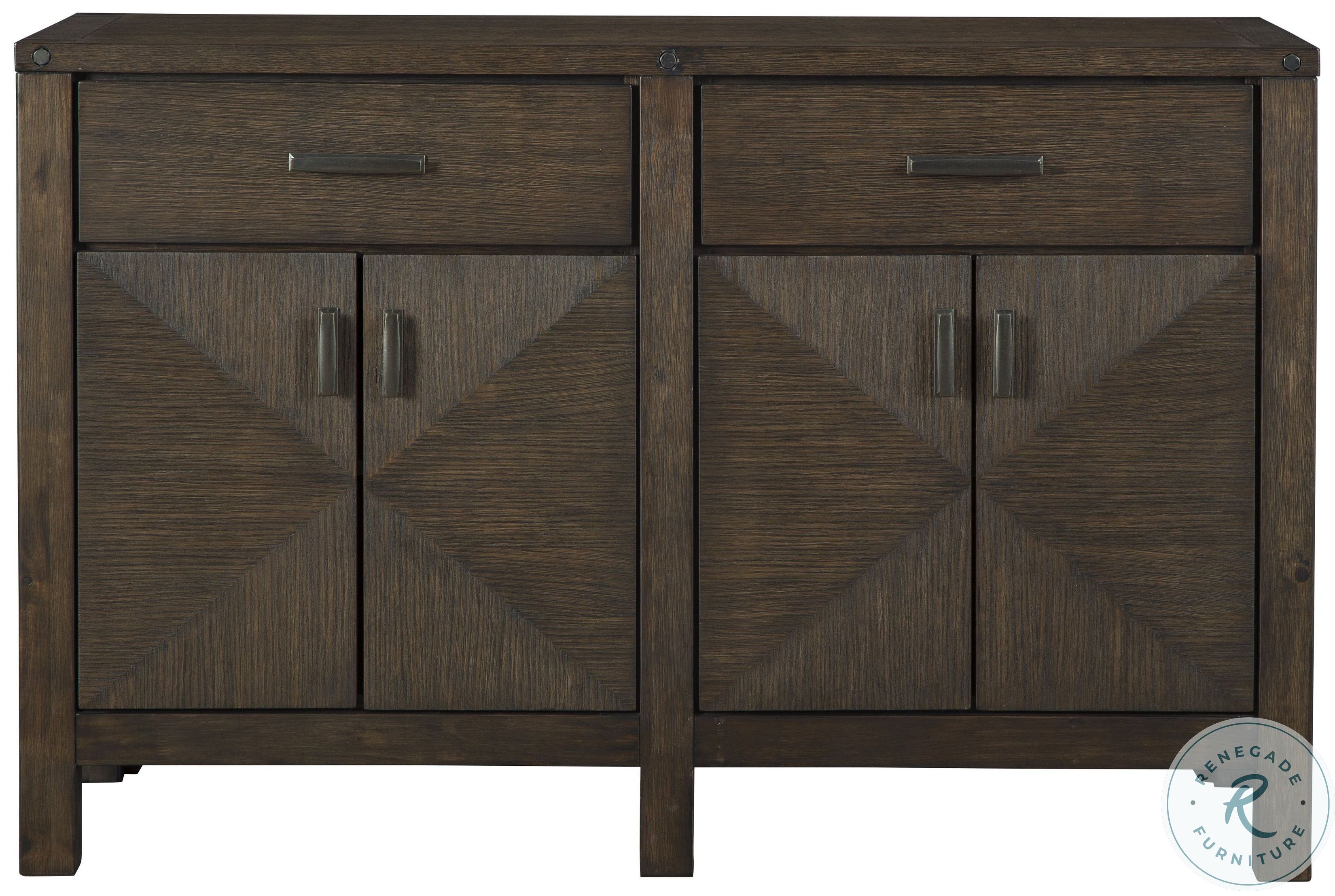 Dellbeck Brown Extendable Dining Room Set D74845