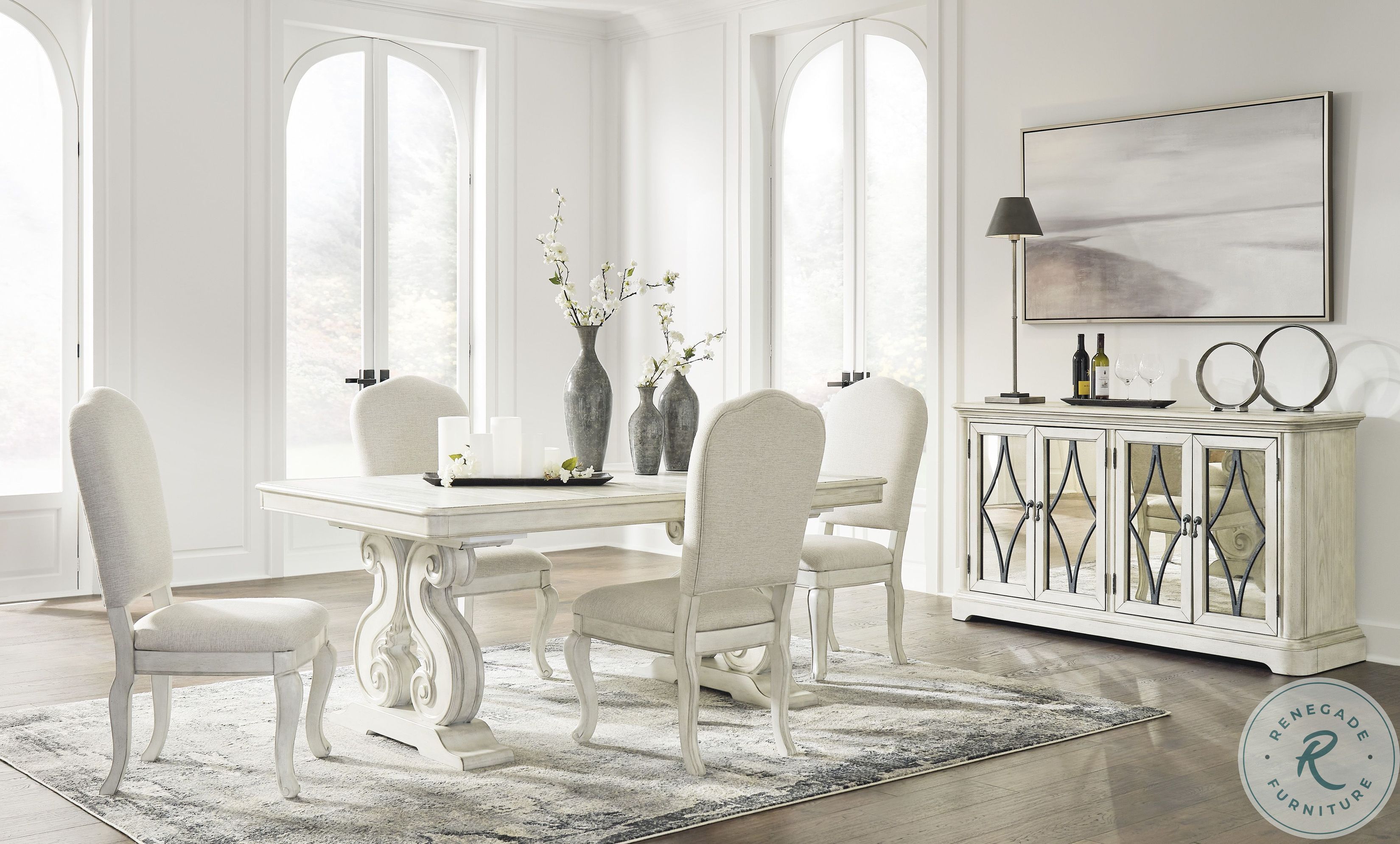 Arlendyne Antique White Dining Chair Set of 2 From Ashley Furniture