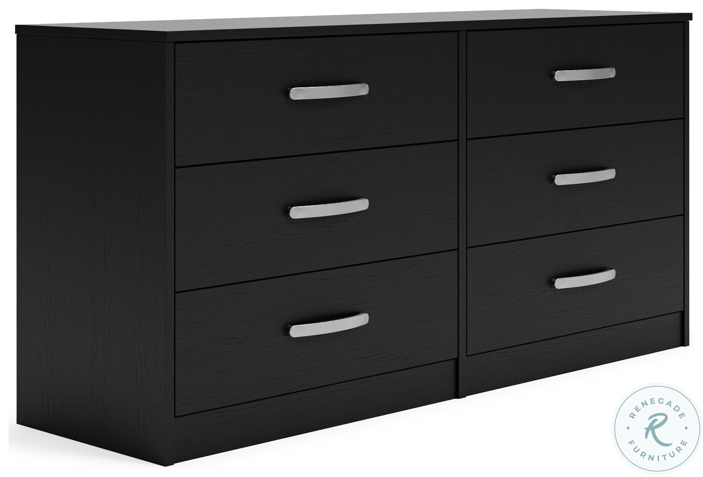 Finch Black Six Drawer Dresser From Ashley Furniture Home Gallery Stores