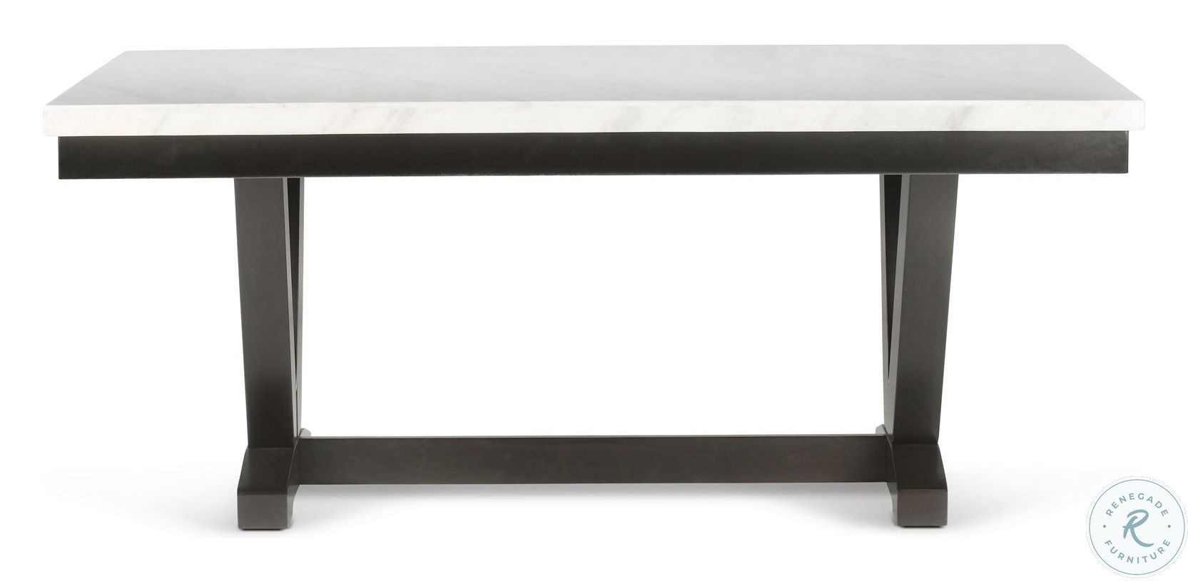 Finley White Marble Top Dining Table FL500WT