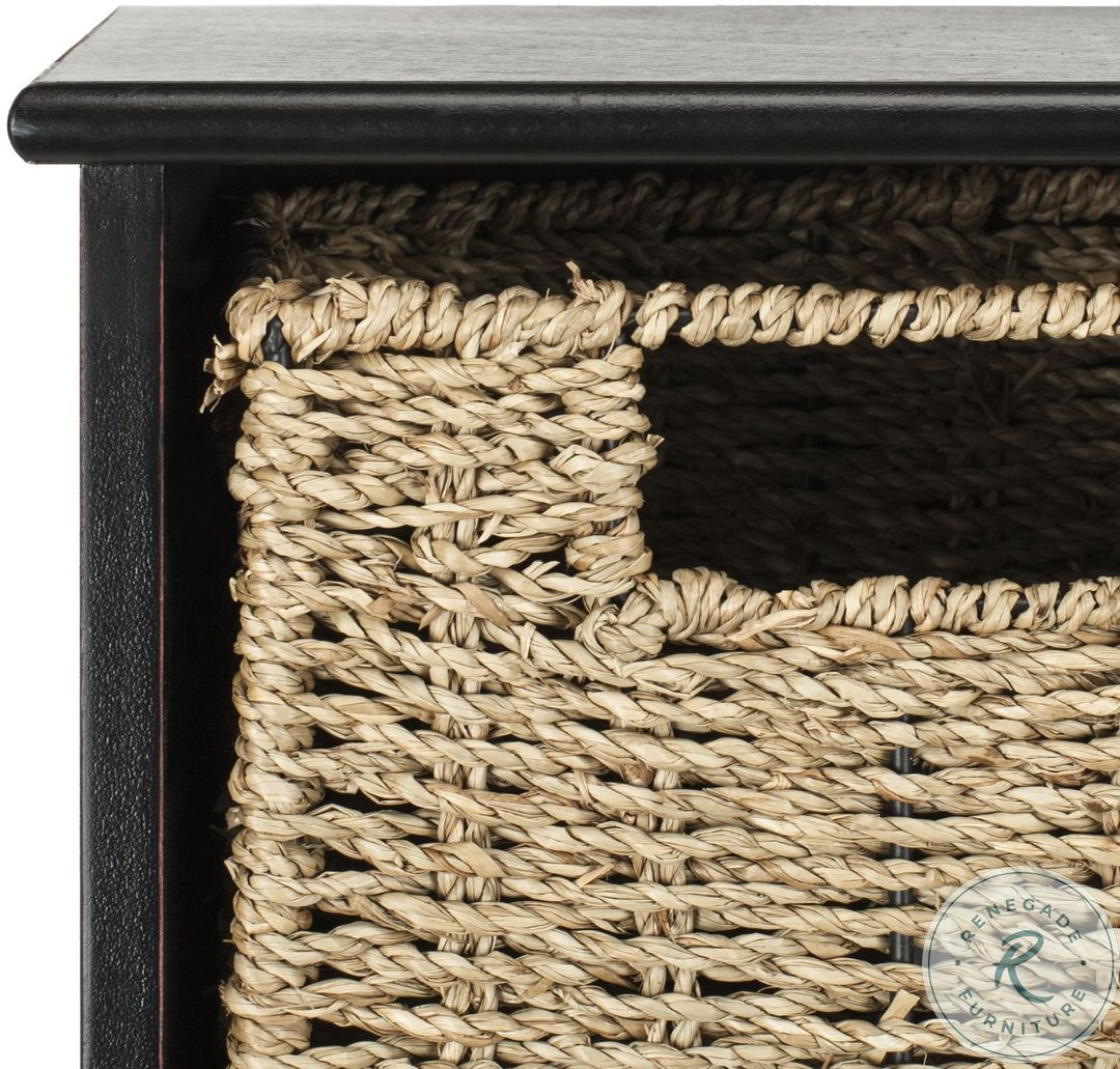 Finley Black Hanging 3 Basket Wall Rack HAC5700A