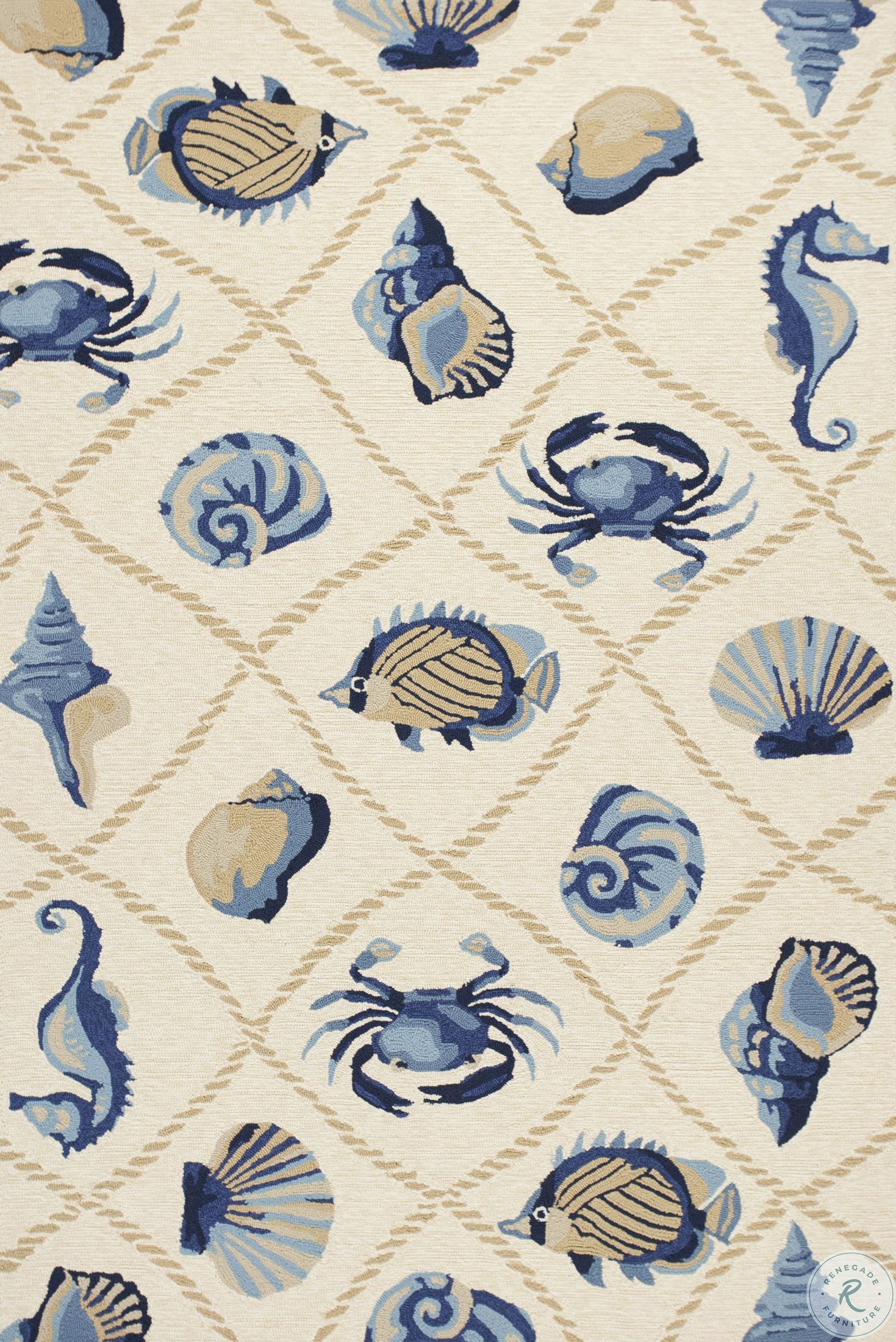 Harbor Sand Seaside 36" X 24" Rug HAR42172X3