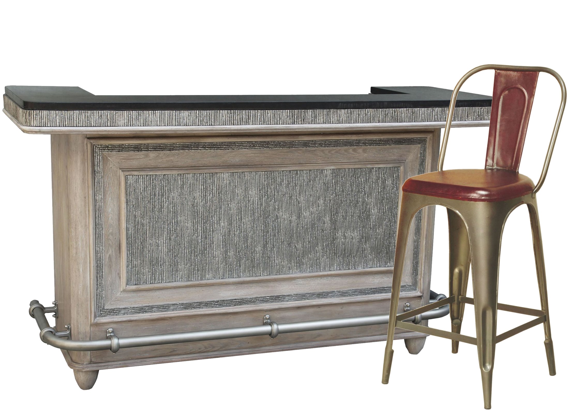 Textured Front Bar Table