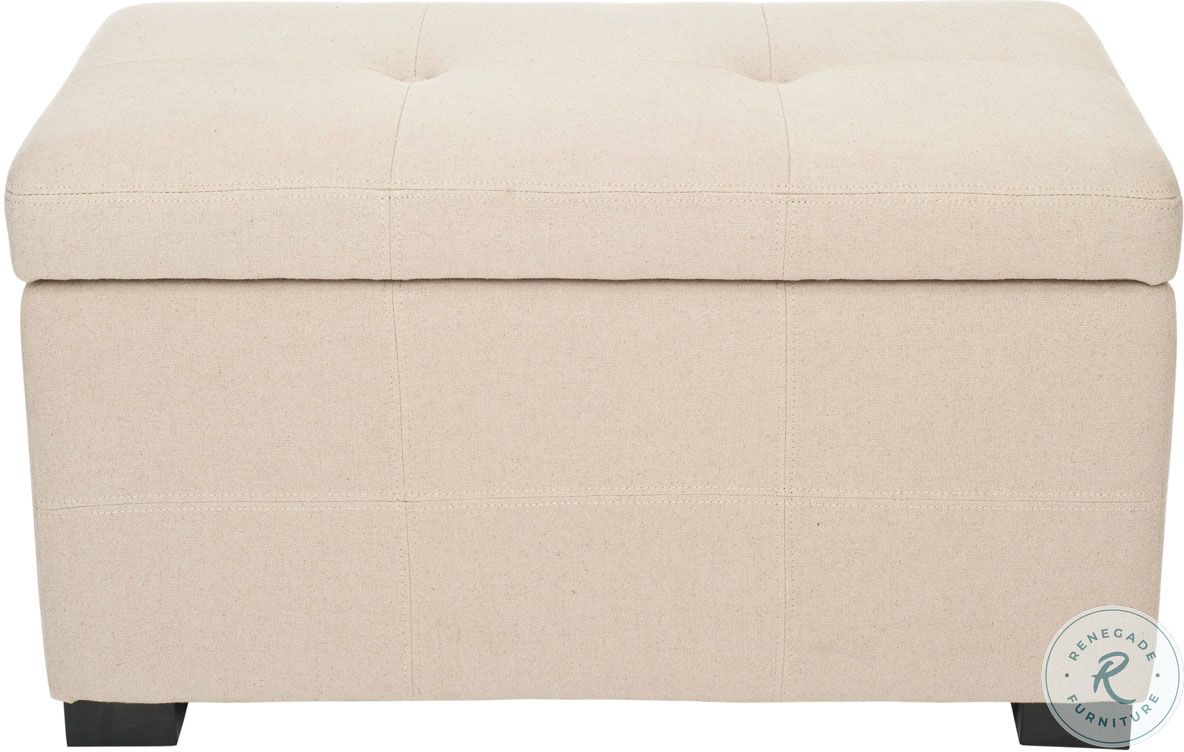 Maiden Taupe Tufted Small Storage Bench HUD8230L