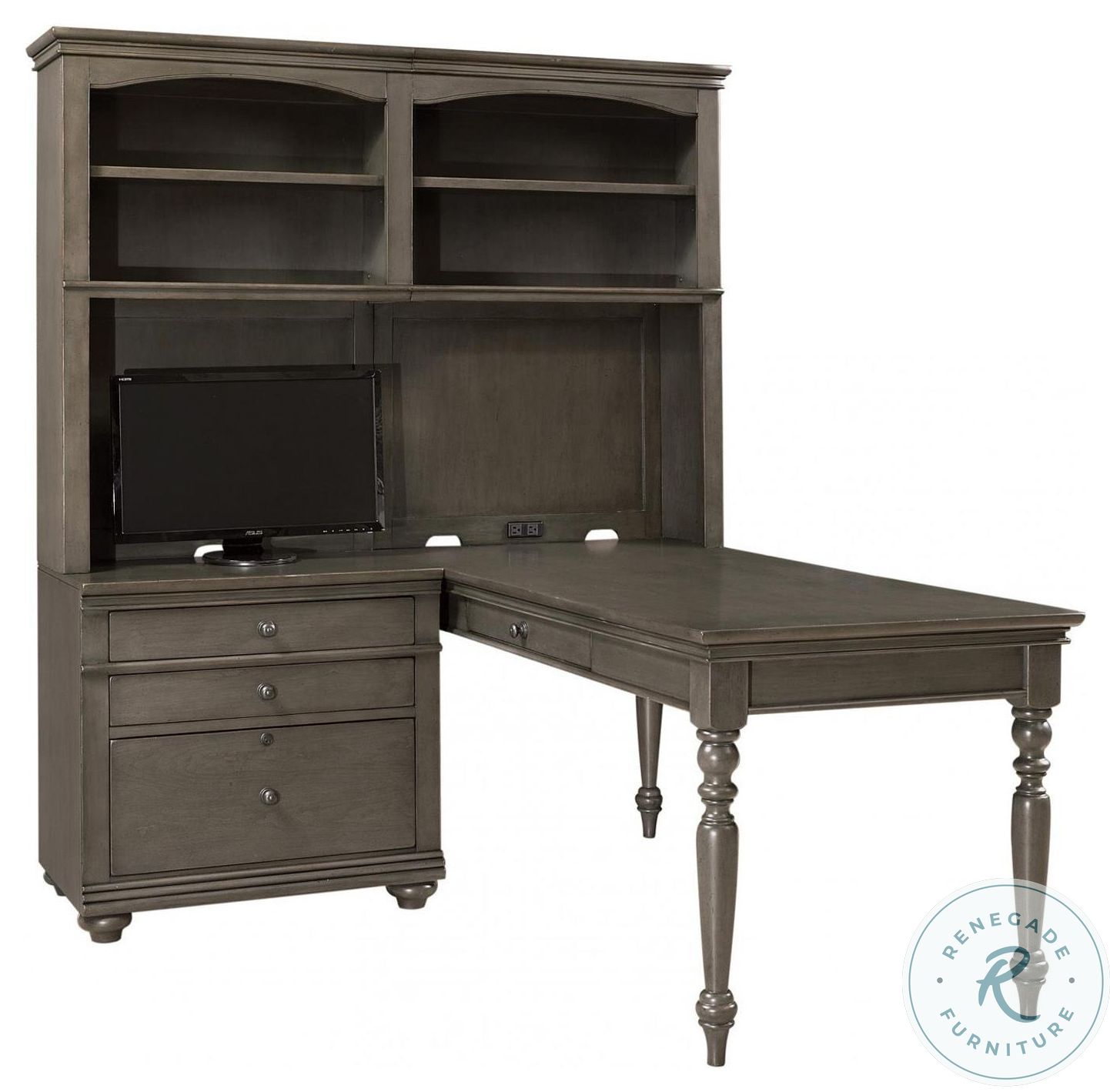 Oxford Peppercorn Modular Home Office Set from Aspen Home Coleman