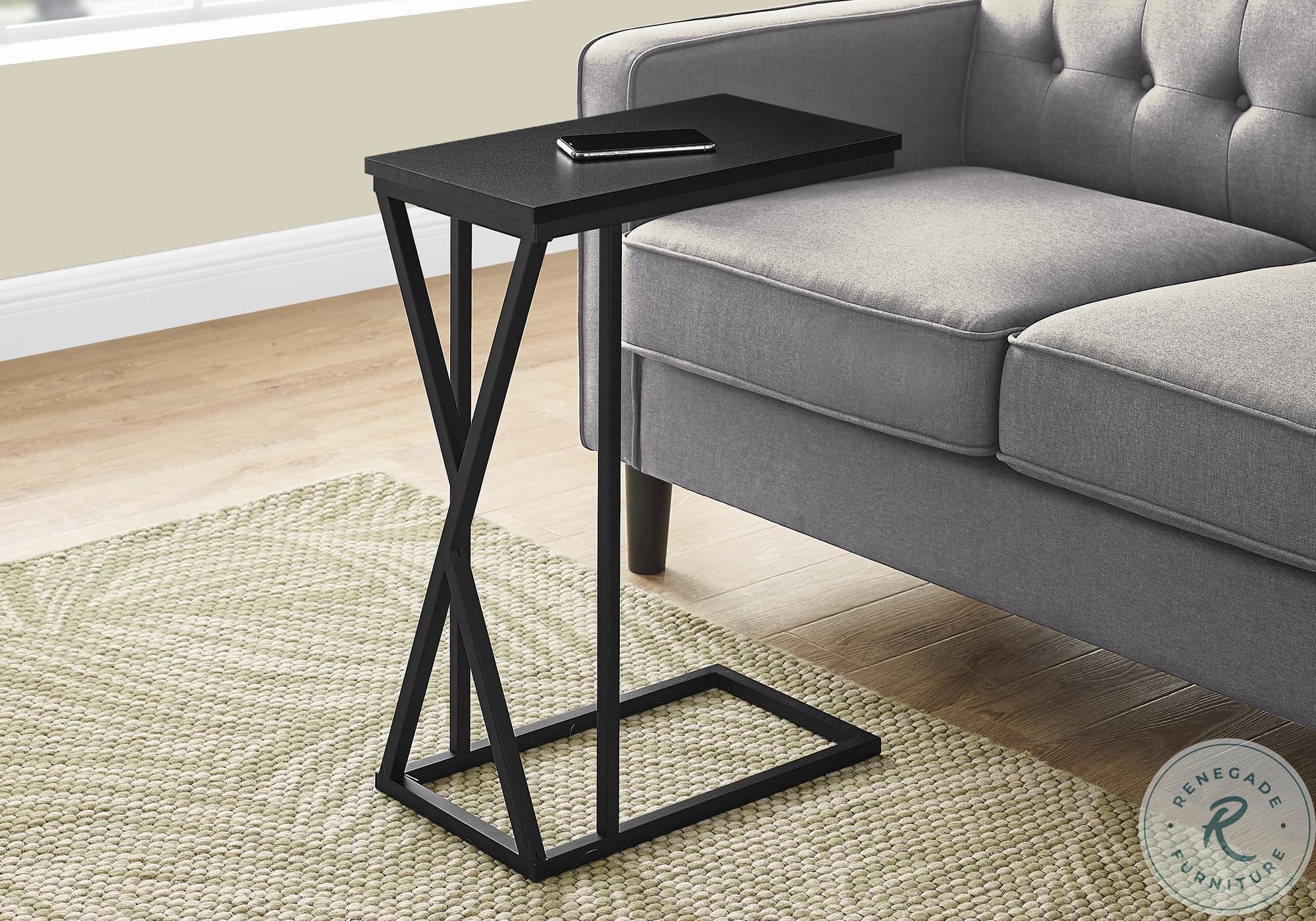 3247 Black 25" Accent Table 3247