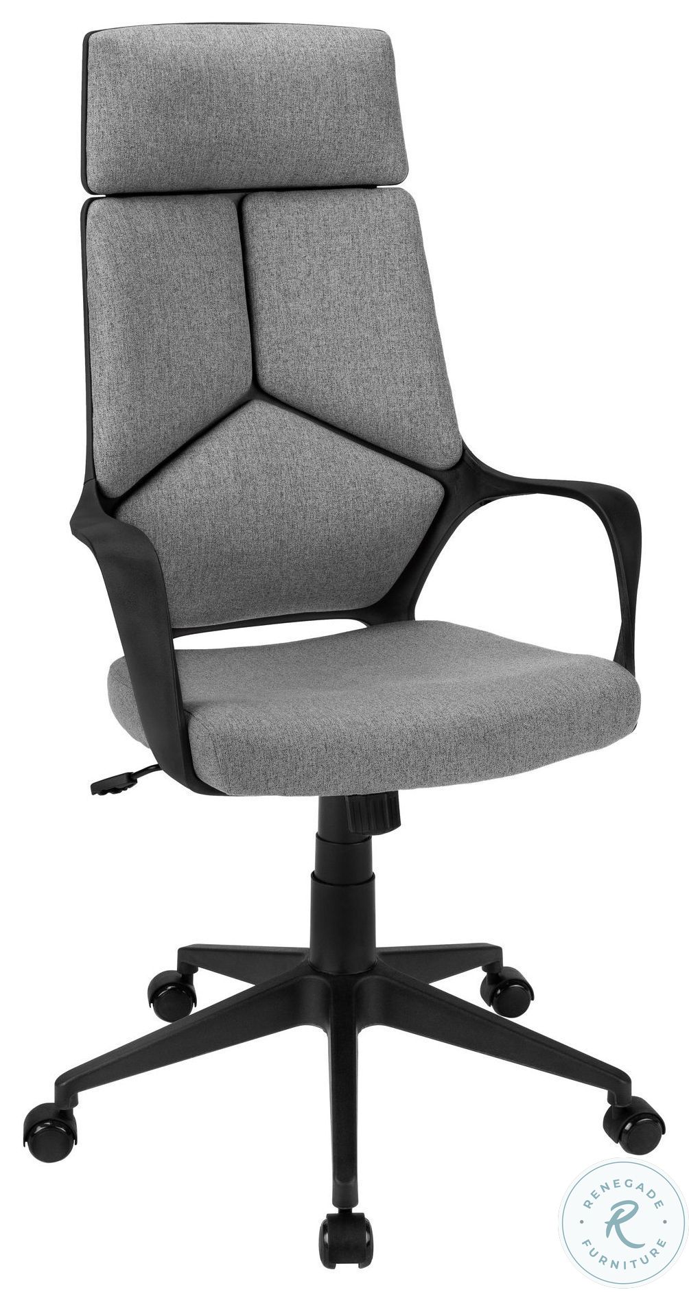 7320 Black And Dark Grey Fabric Executive Office Chair