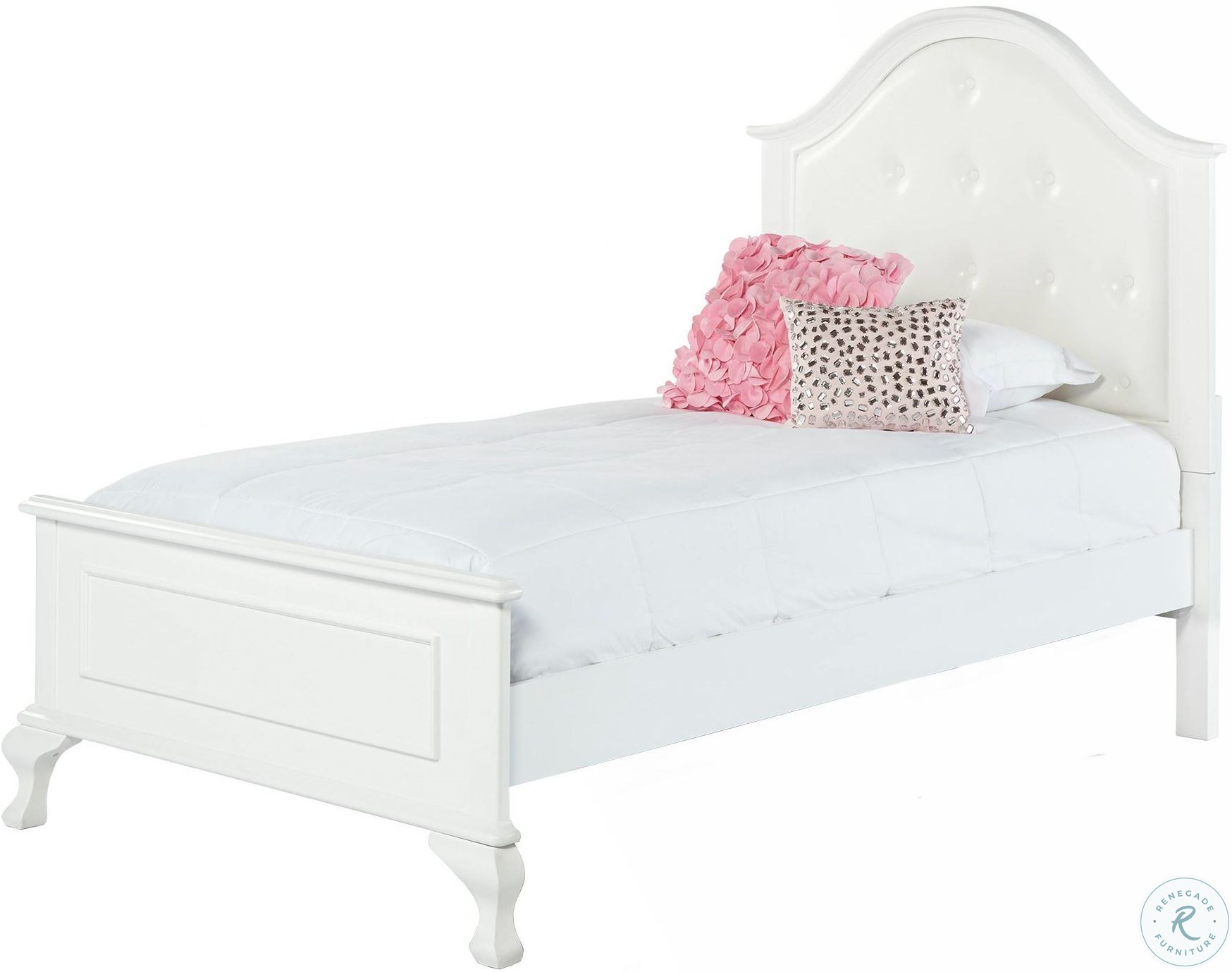 Jenna White Youth Panel Bedroom Set JS700TB