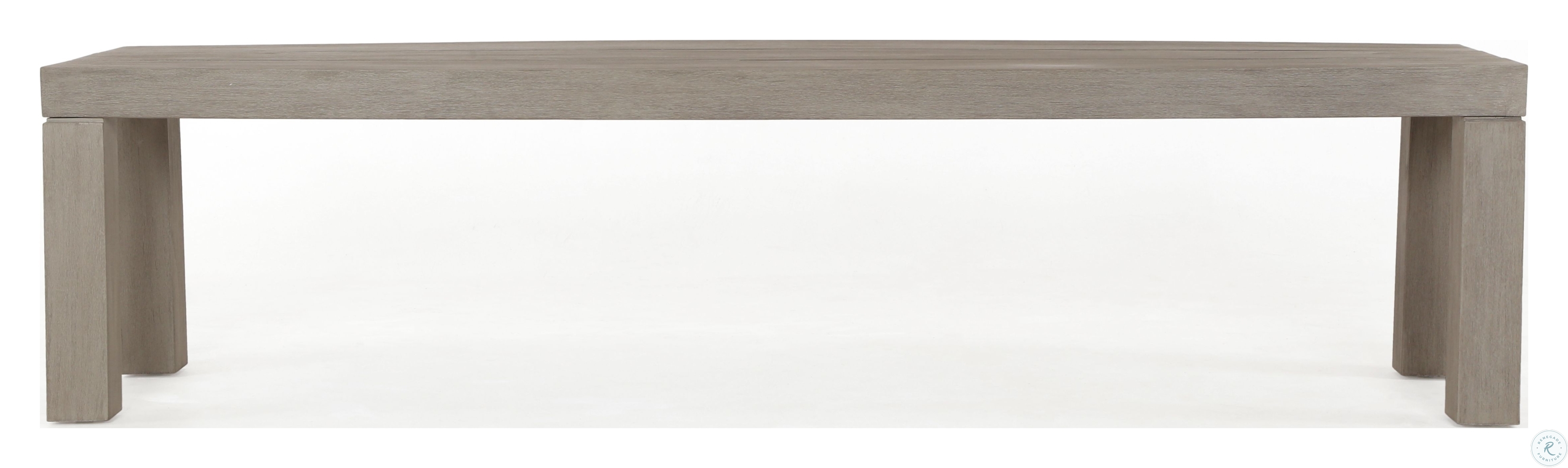 Solano Weathered Grey Sonora Outdoor 72" Dining Bench