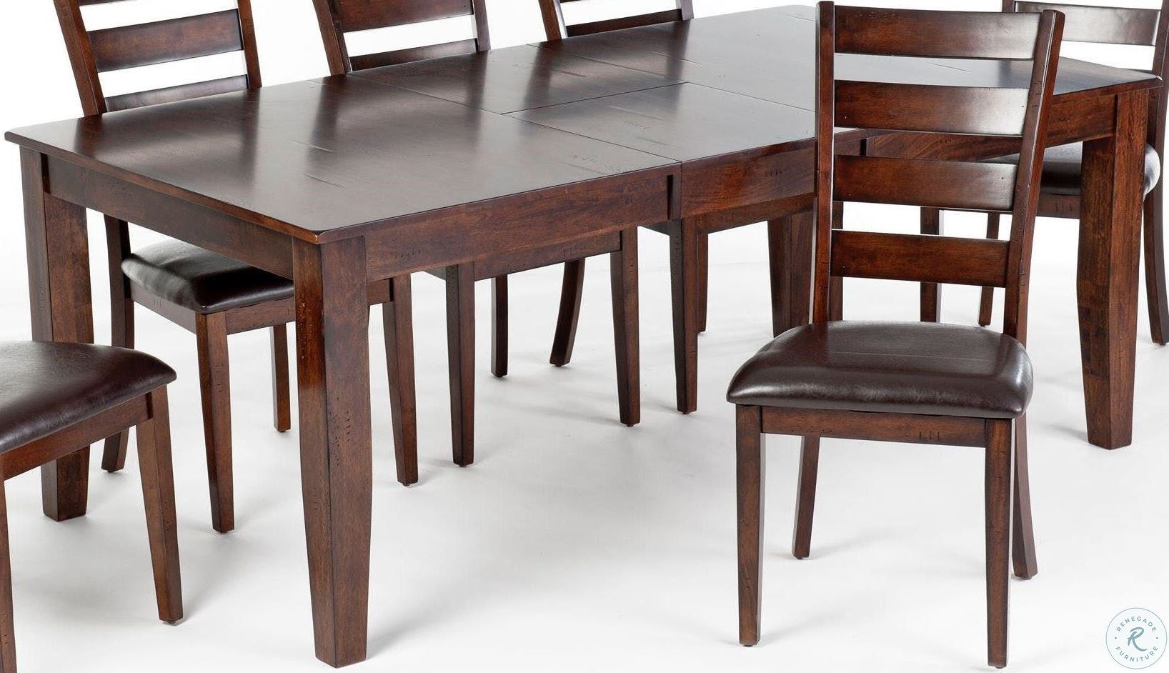 Kona Brushed Rasin Butterfly Leaf Extendable Dining Table