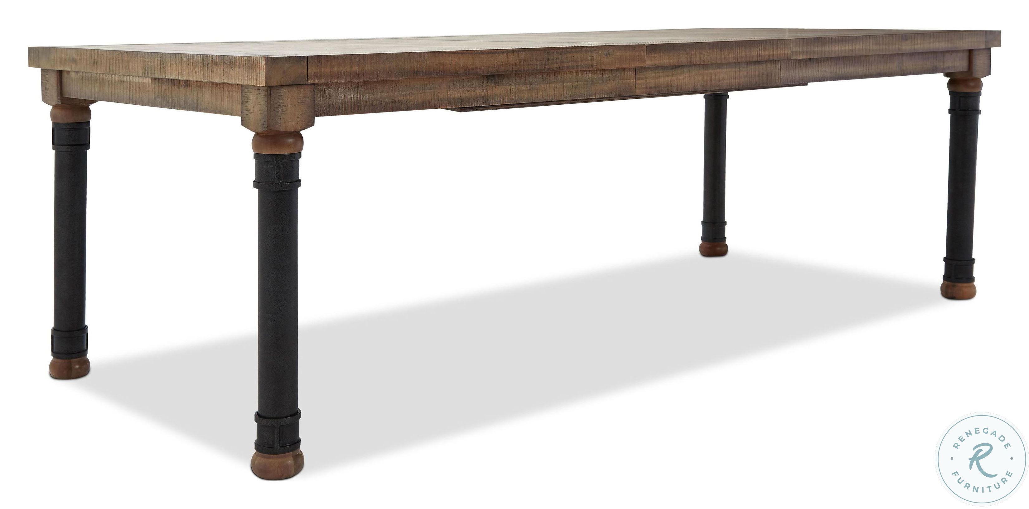 Florence Warm Natural Extendable Rectangular Dining Table from Coaster |  HomeGalleryStore.com | 180201