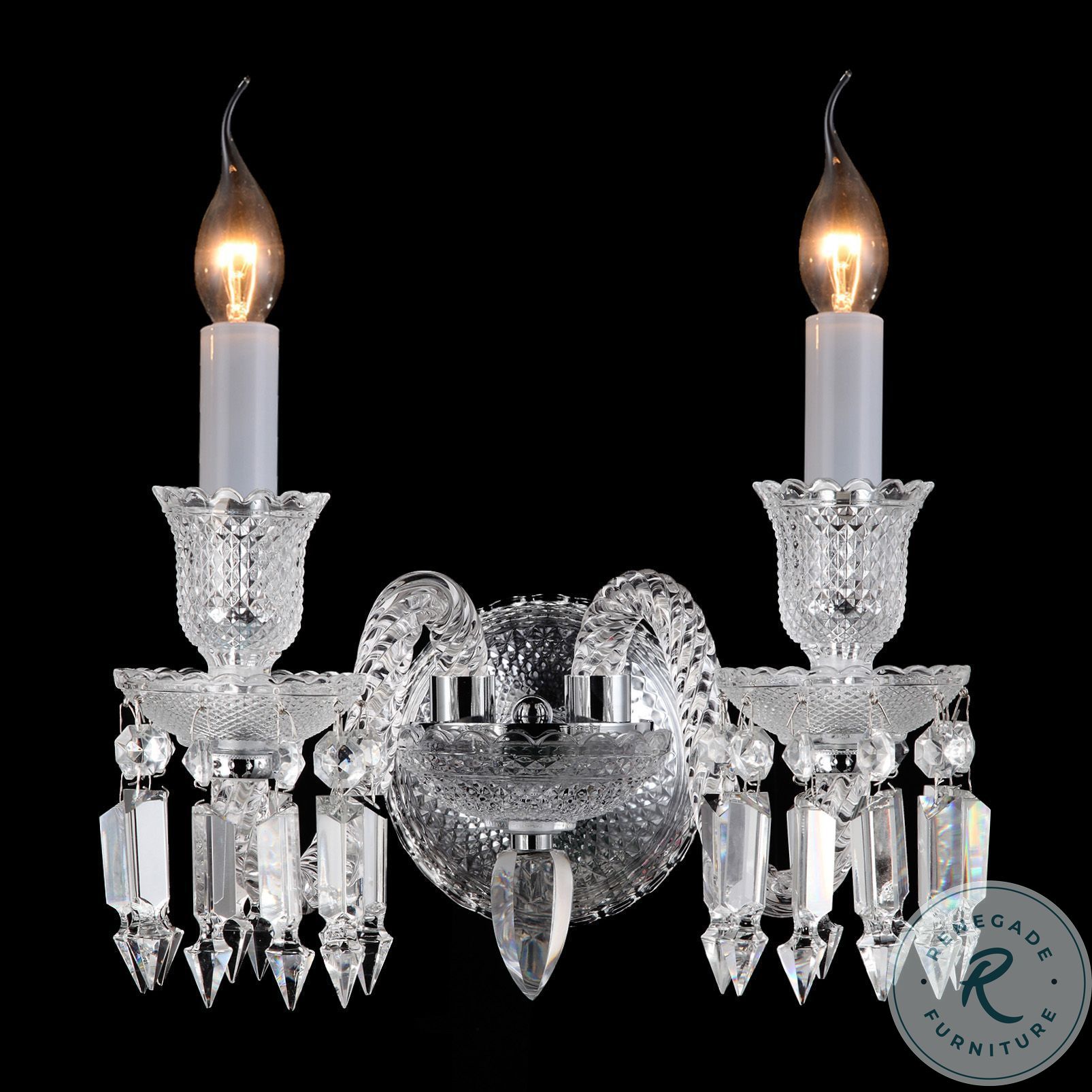 Treviso Clear 2 Light Wall Sconce